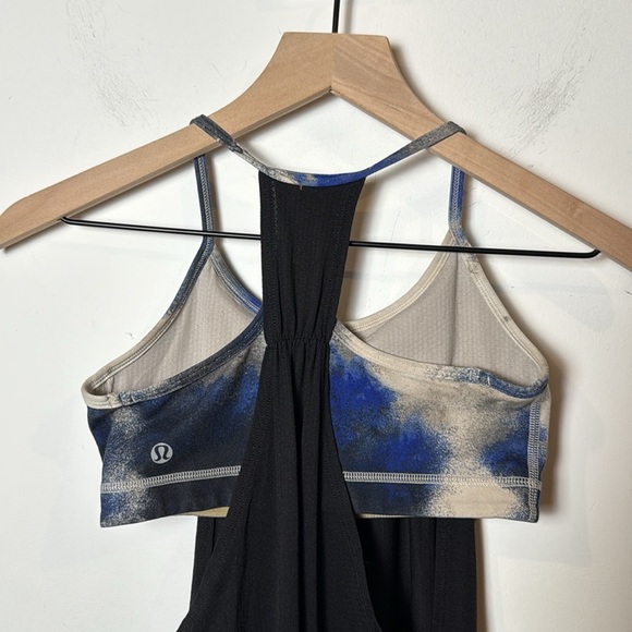 Lululemon Women’s No Limits Tank Top Built In Bra Black Milky Way Racerback 4 - Picture 9 of 9